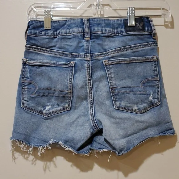 American Eagle Hi-Rise Shortie Jean Shorts - Picture 2 of 5